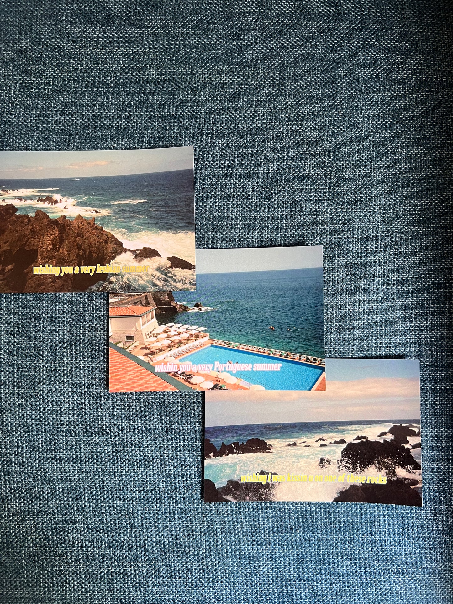 Witty European Ocean Landscape Caption Pack | 3-pack