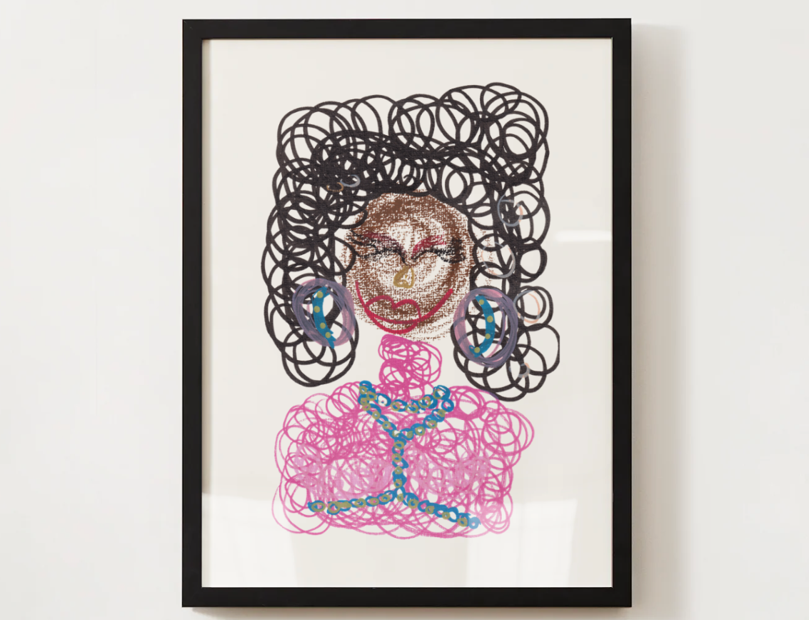Betty Bazaar — Abstract Portrait Digital Download
